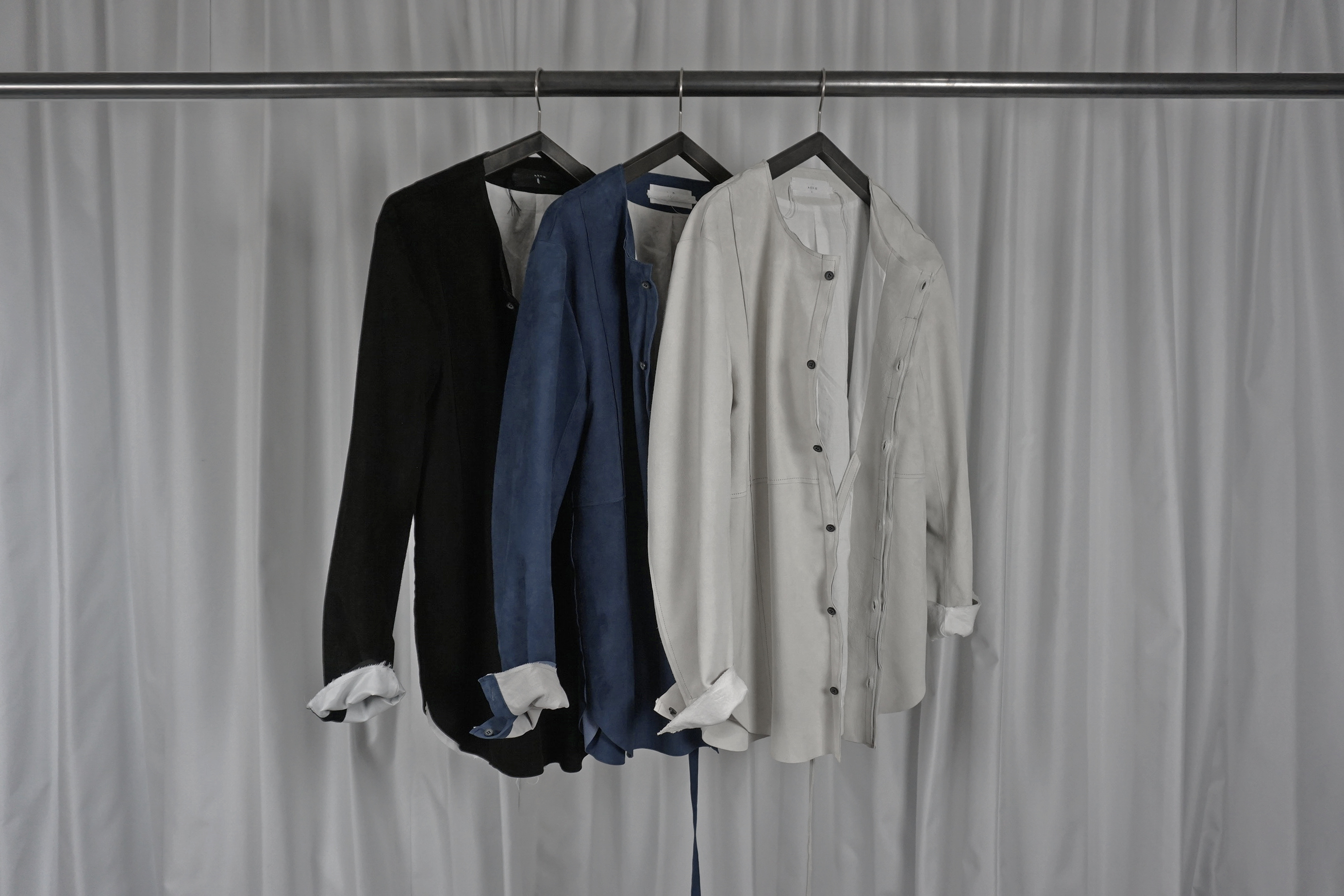 メンズ askyy DOUBLE RIDERS JACKET WITH PLAID